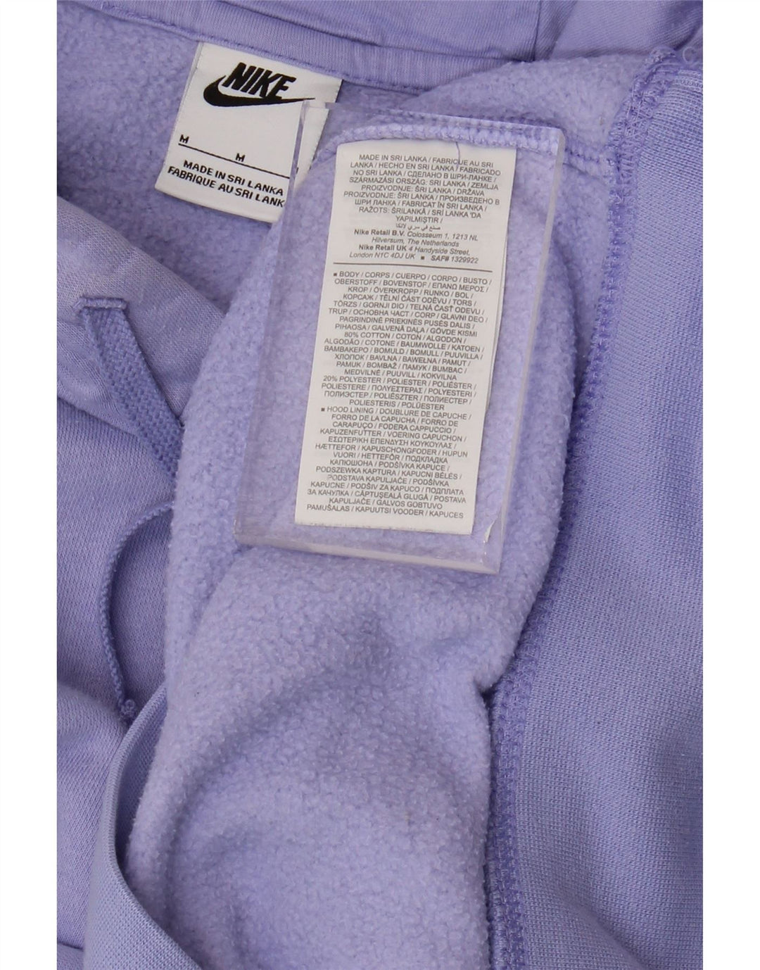 NIKE Muška majica s kapuljačom Srednje ljubičasti pamuk