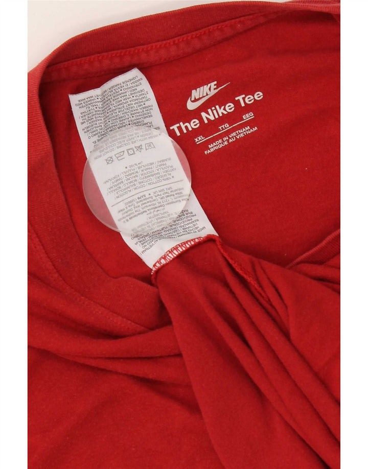 Nike muška majica kratkih rukava 2XL crveni pamuk