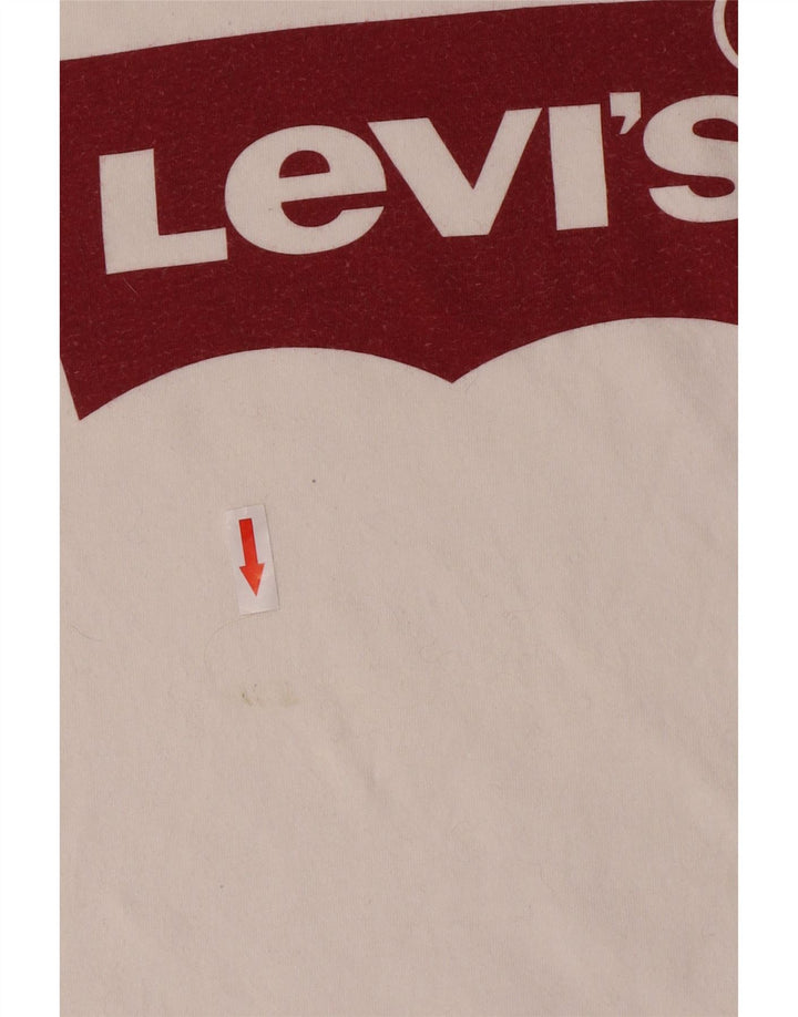 Levi's muška majica kratkih rukava s grafičkim motivima srednje bijele boje