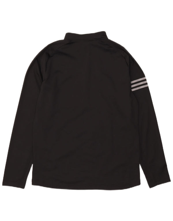 Adidas gornji dio trenirke s patentnim izrezom i srednje crne boje