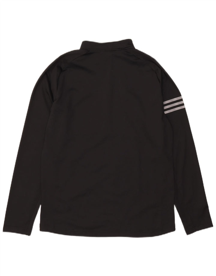 Adidas gornji dio trenirke s patentnim izrezom i srednje crne boje