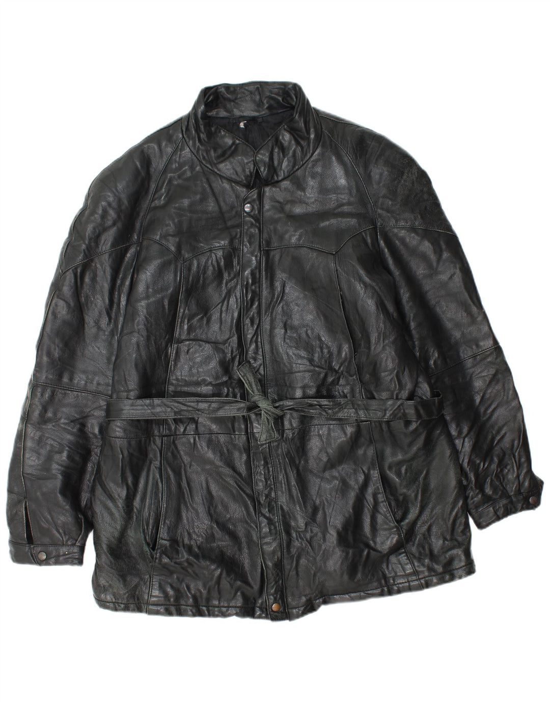 Vintage muška kožna jakna UK 38 srednje crna