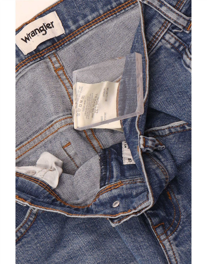 Wrangler Muške Texas Slim Jeans W36 L32 Plavi pamuk