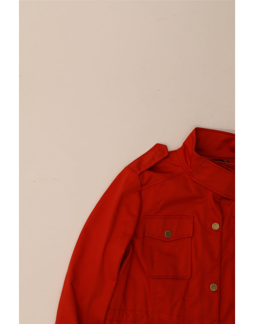 MICHAEL KORS Womens Overcoat UK 14 Medium Red Cotton Vintage Michael Kors and Second-Hand Michael Kors from Messina Hembry 