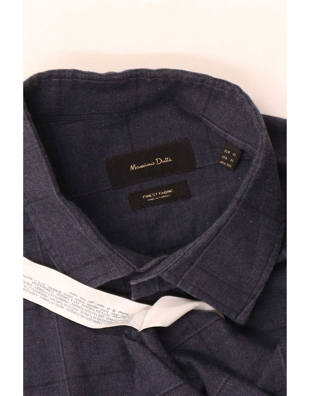 Massimo Dutti muška košulja XL tamnoplavi karirani pamuk