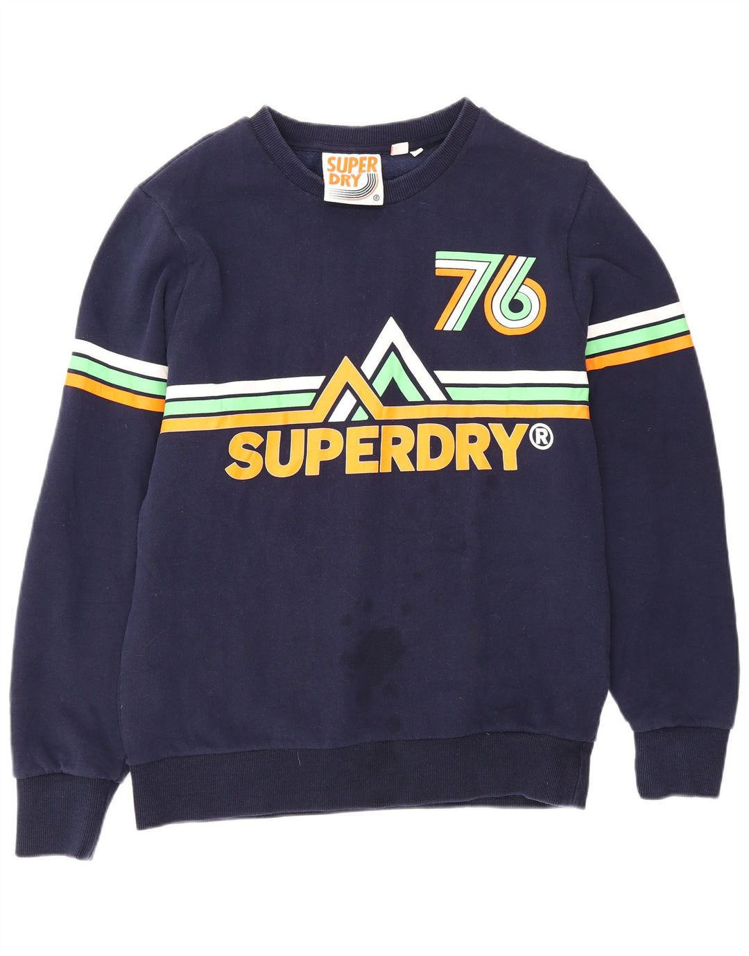 Superdry muški džemper s grafičkim motivima XL tamnoplavi pamuk