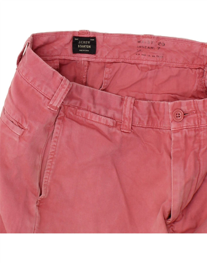 J. CREW Womens Stanton Chino Shorts W29 Medium Pink Cotton Vintage J. Crew and Second-Hand J. Crew from Messina Hembry 
