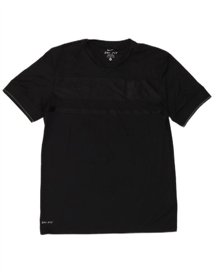 Nike Dri Fit majica kratkih rukava srednji crni poliester