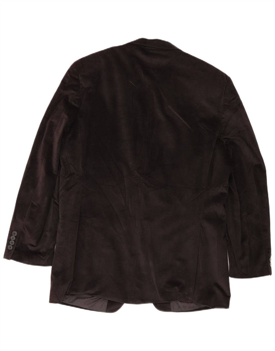 Vintage muški dugi sako s 2 gumba UK 44 2XL crni poliester