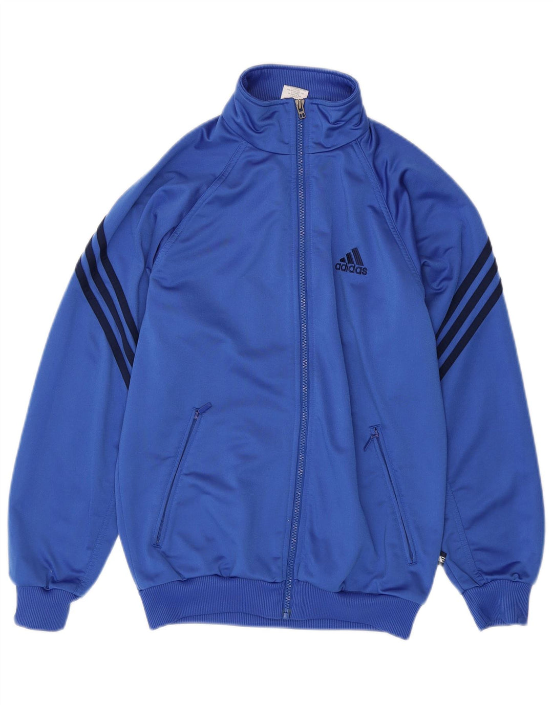 Gornja jakna od trenirke ADIDAS za dječake 13-14 godina, plavi poliester