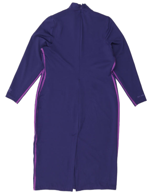 ADIDAS ženska maksi haljina dugih rukava Ivy Park UK 24/26 2XL tamnoplava