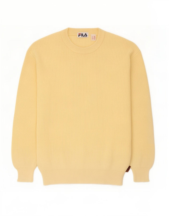Fila muški pulover s okruglim izrezom IT 50 srednje žuti pamuk
