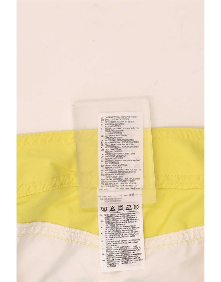Ženske kratke kupaće hlače Adidas UK 12 Medium White Colourblock Poliester
