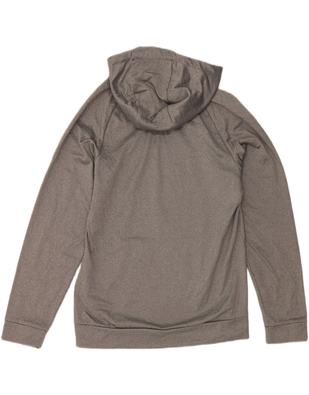 Mali sivi Nike Dri Fit majica s kapuljačom od poliestera