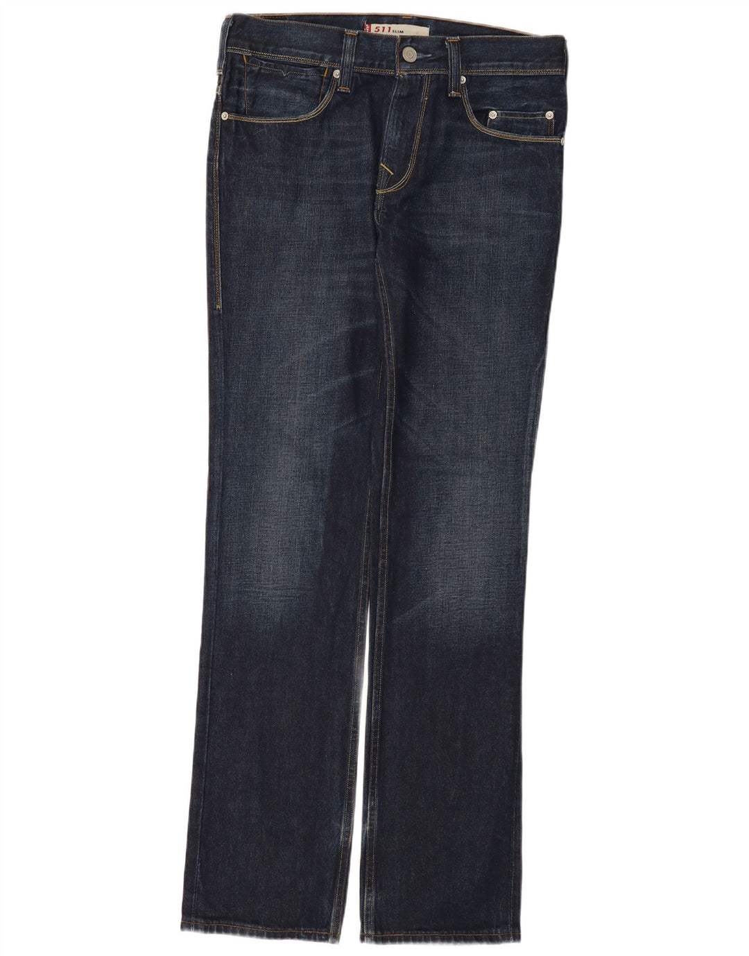 Levi's ženske 511 uske traperice W33 L34 tamnoplavi pamuk