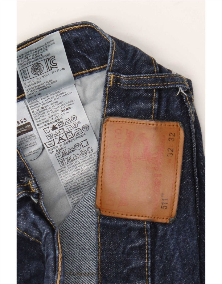 Levi's muške 511 uske traperice W32 L32 tamnoplavi pamuk