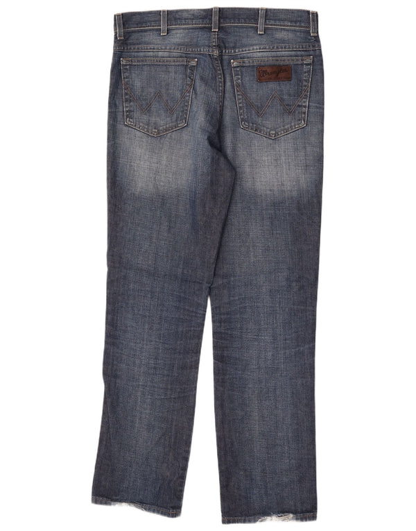 Wrangler Muške Texas Straight Jeans W36 L34 Plavi pamuk