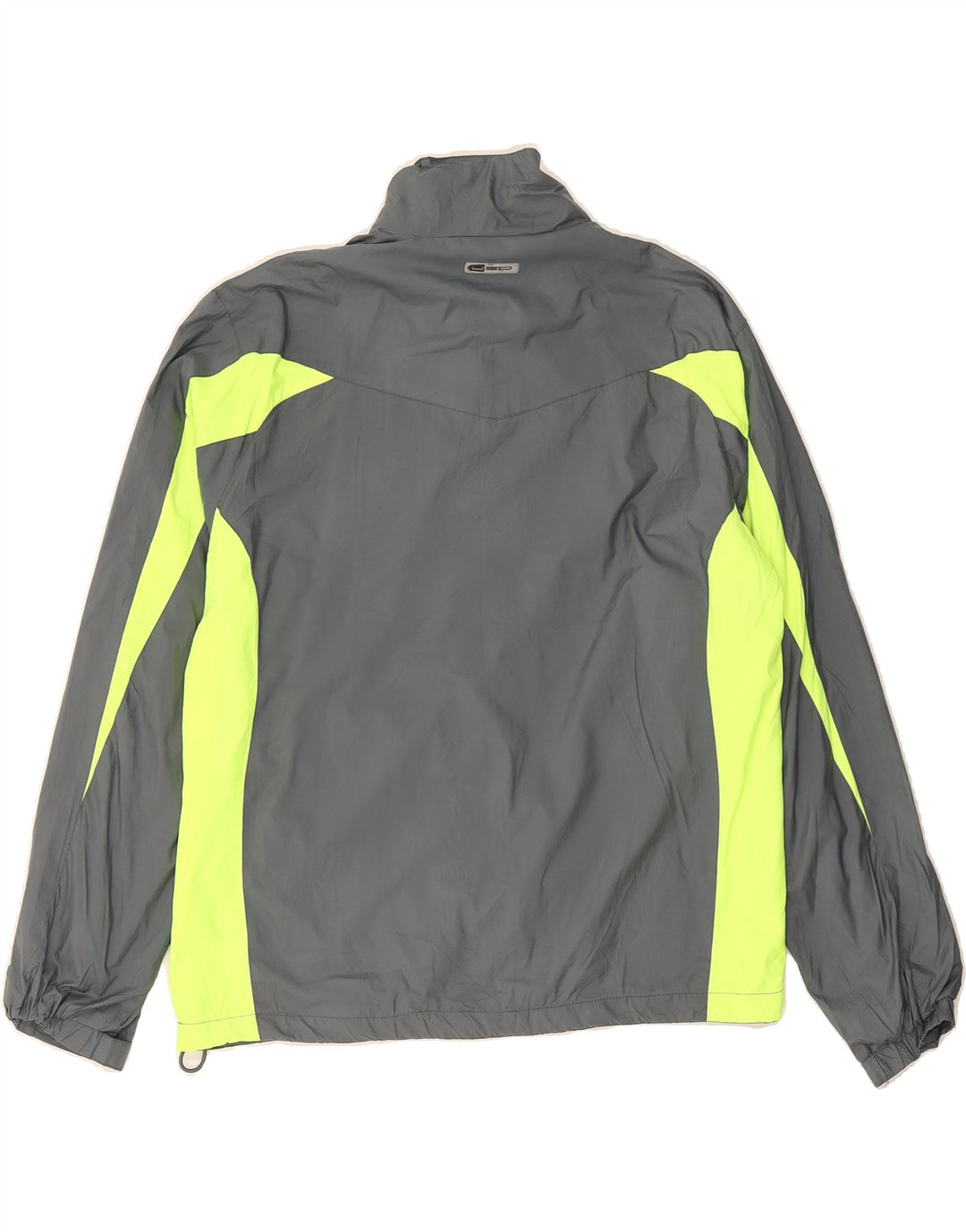 PUMA Boys Oversized Rain Jacket 7-8 Years Small Grey Colourblock Polyester Vintage Puma and Second-Hand Puma from Messina Hembry 