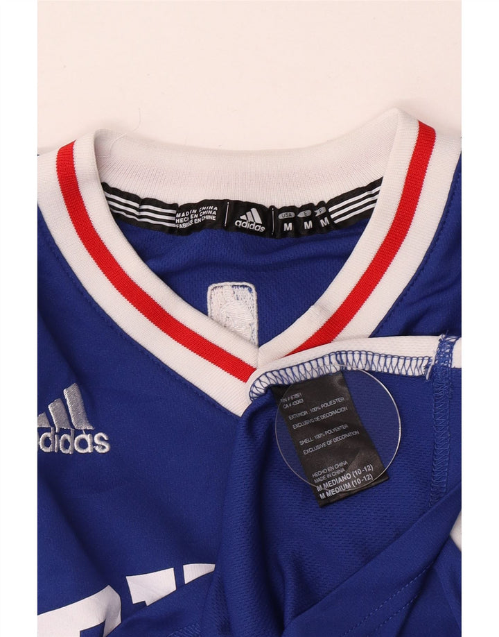 Adidas gornji dio prsluka s grafičkim motivima za dječake 11-12 godina srednje plave boje poliester