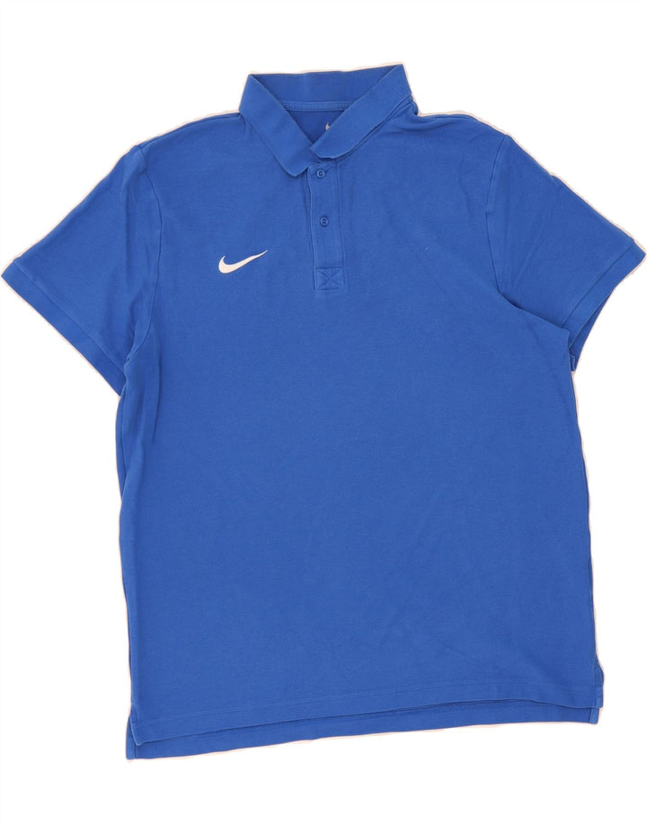 NIKE Mens Polo Shirt XL Blue Cotton Vintage Nike and Second-Hand Nike from Messina Hembry 