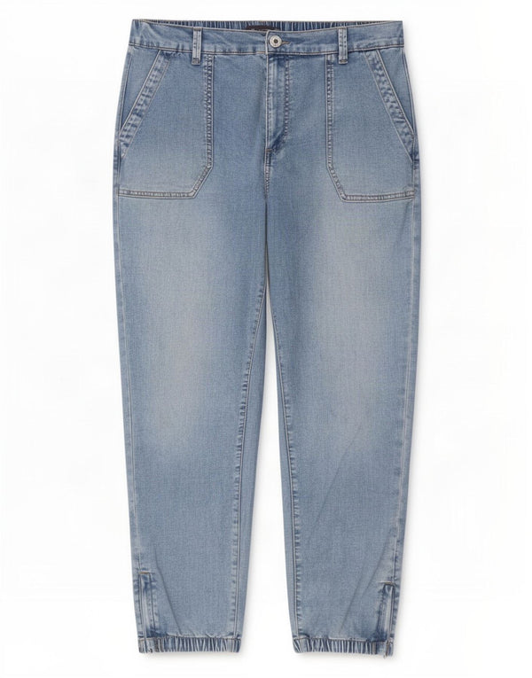 Marks & Spencer Womens Cropped Jeans UK 16 Large W34 L26 Blue Cotton