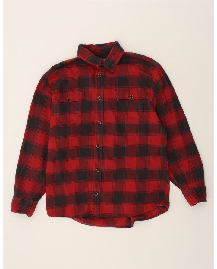 VINTAGE Mens Shirt XL Red Check Cotton Vintage Vintage and Second-Hand Vintage from Messina Hembry 