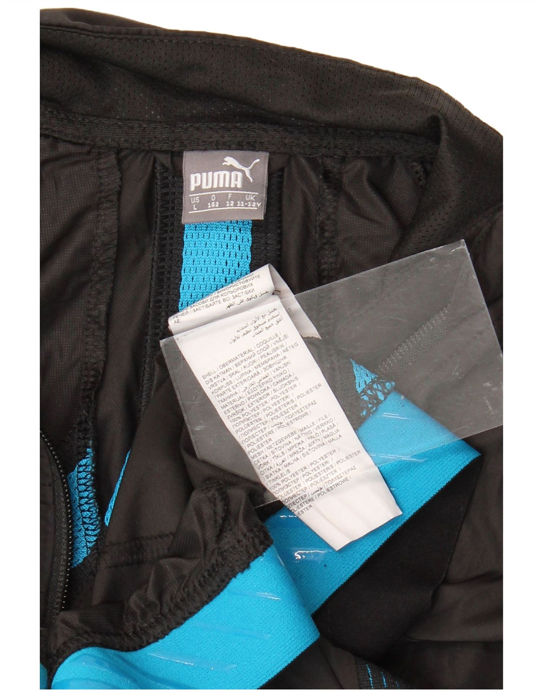 PUMA Boys Trenirka Gornja jakna 11-12 godina crni poliester