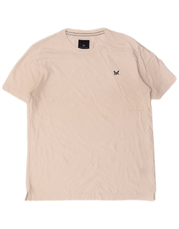 Crew Clothing Muška majica kratkih rukava Srednji bijeli pamuk