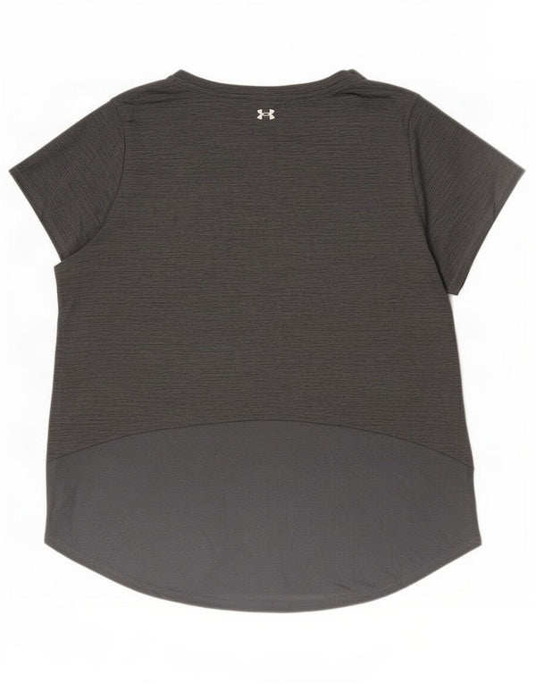 Under Armour Womens T-Shirt Top UK 18 XL Grey Flecked