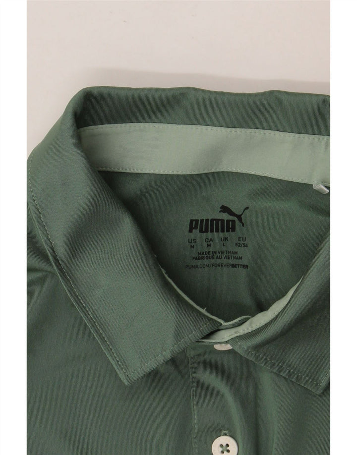 PUMA muška polo majica srednje zelene pruge