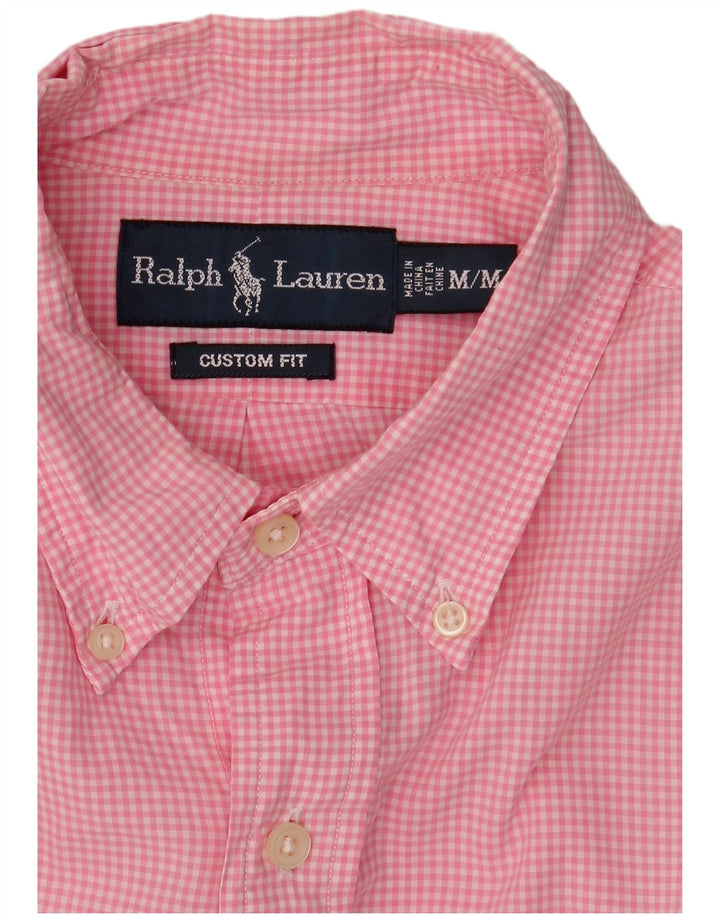 Ralph Lauren muška košulja prilagođenog kroja srednje ružičaste pamučne boje