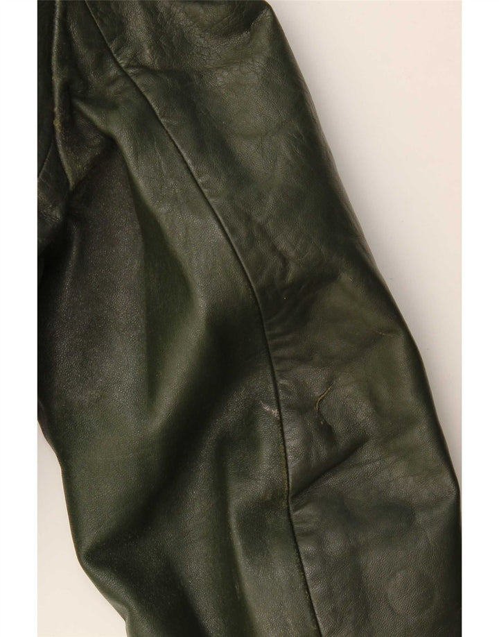 Vintage muška kožna jakna IT 52 XL kaki