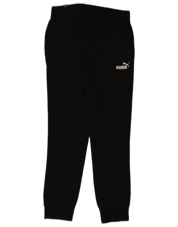 PUMA Ženska trenirka Hlače Joggers UK 8 Male crne pamučne