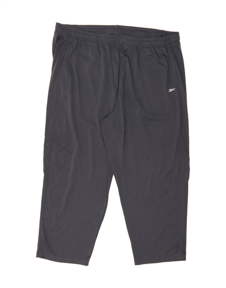 REEBOK Mens Capri Tracksuit Trousers 3XL  Grey Polyester Vintage Reebok and Second-Hand Reebok from Messina Hembry 