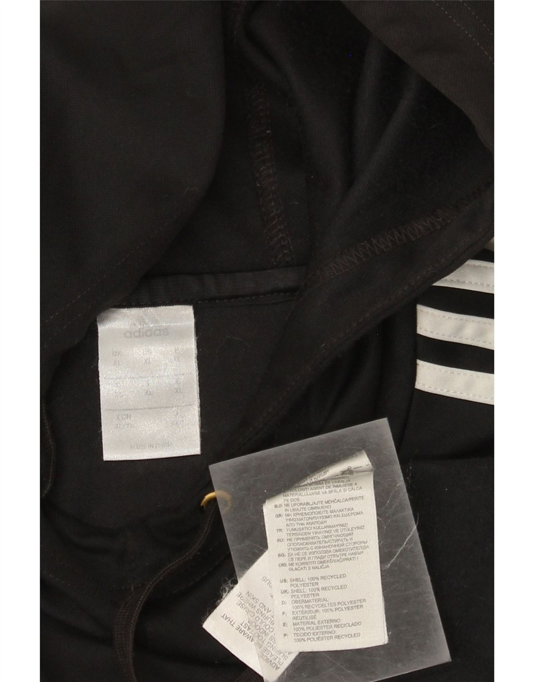Adidas muška majica s kapuljačom XL crni poliester u boji