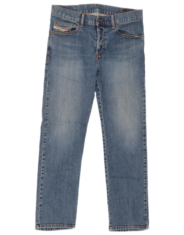 DIESEL Ženske ravne traperice W30 L27 plavi pamuk