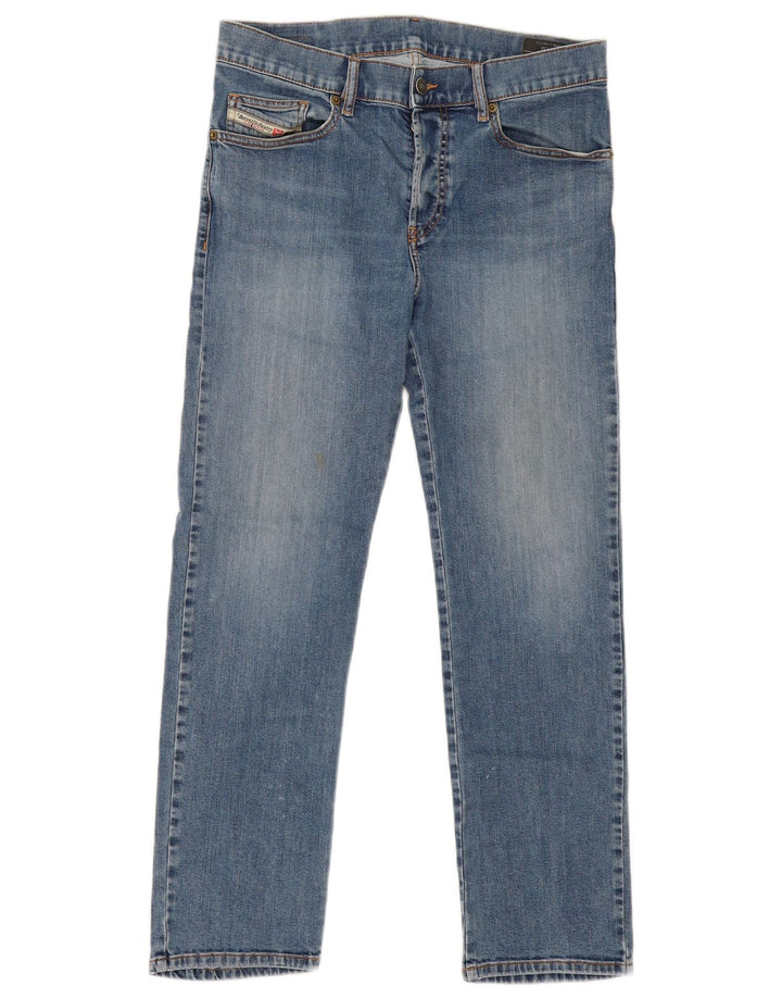 DIESEL Ženske ravne traperice W30 L27 plavi pamuk