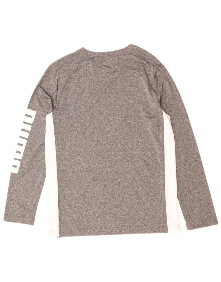 Puma Boys Graphic Top dugih rukava 14-15 godina Large Grey Colourblock