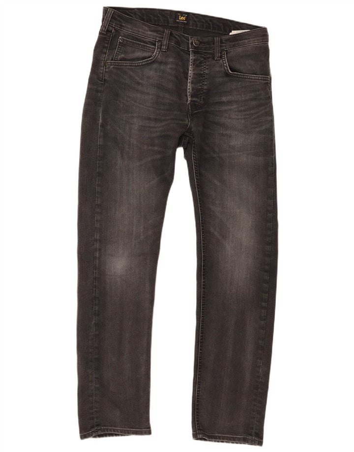 Lee Mens Daren Straight Jeans W31 L30 Sivi pamuk