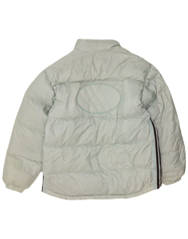 Adidas muška grafička podstavljena jakna UK 40 veliki plavi poliester