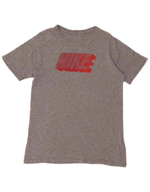 Nike Girls Graphic T-Shirt Top 13-14 Years XL sivi flekasti pamuk