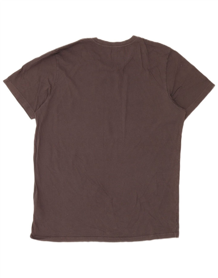 Velika siva pamučna muška majica s grafičkim motivima True Religion