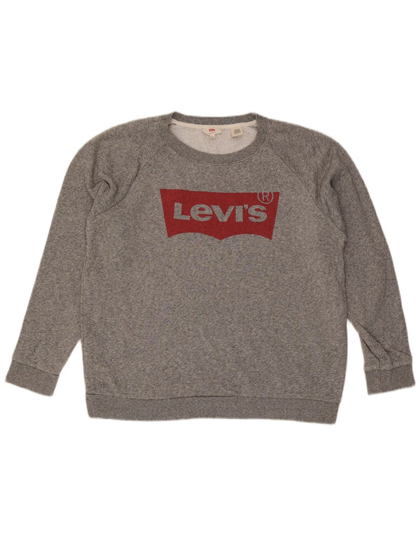 Levi's muški džemper s grafičkim motivima, srednje sivi flekasti pamuk
