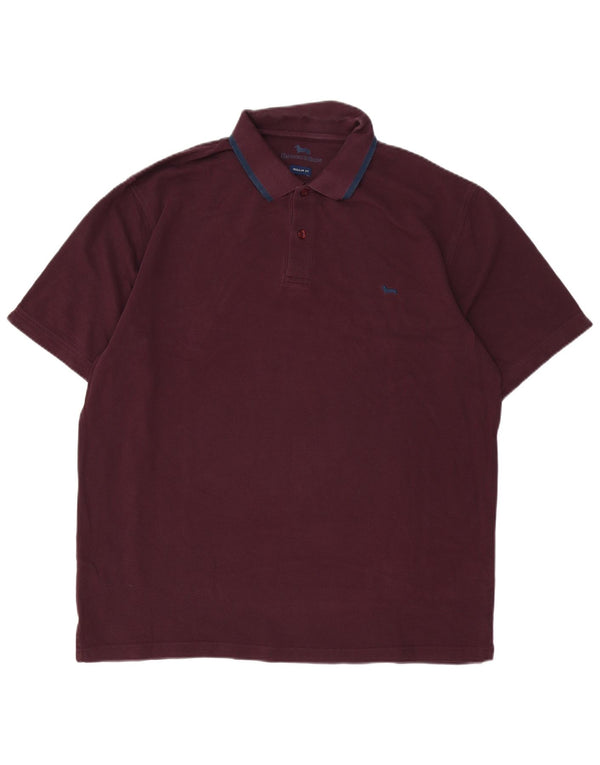 HARMONT & BLAINE Muška polo majica standardnog kroja 4XL Bordo pamuk
