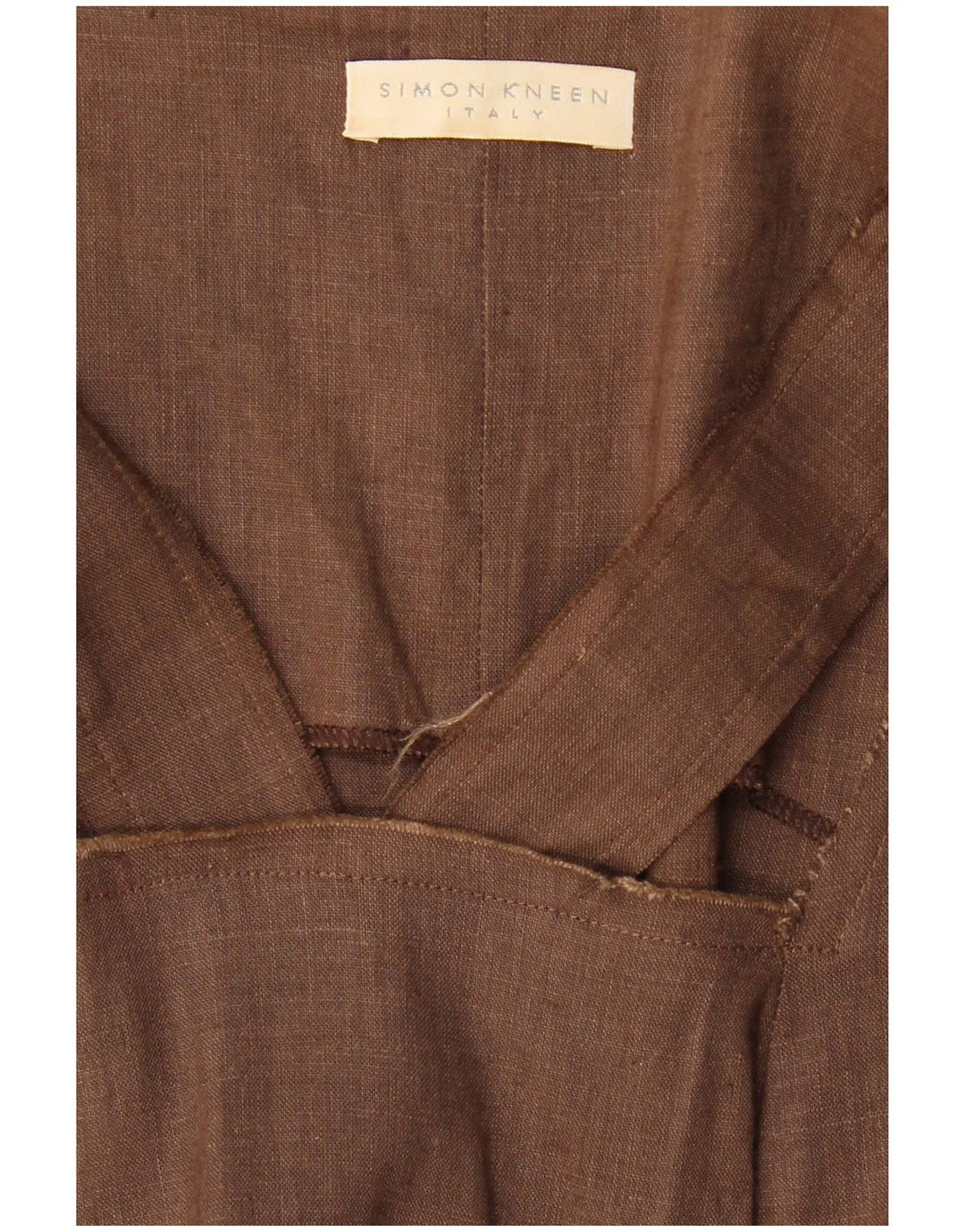 VINTAGE ženska maksi haljina bez rukava UK 8 Mala smeđa