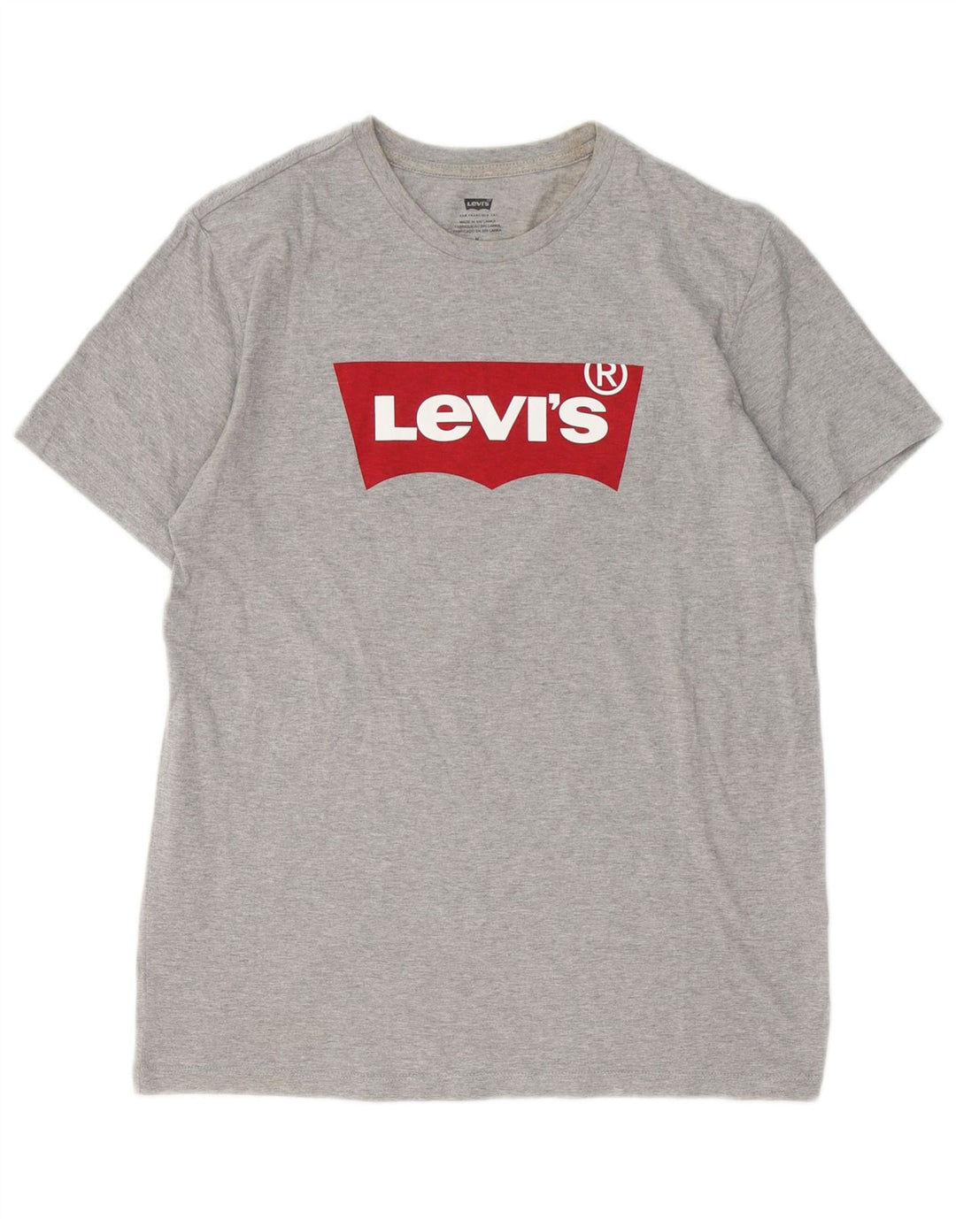 Levi's muška majica kratkih rukava s grafičkim motivima, srednje sivi flekasti pamuk