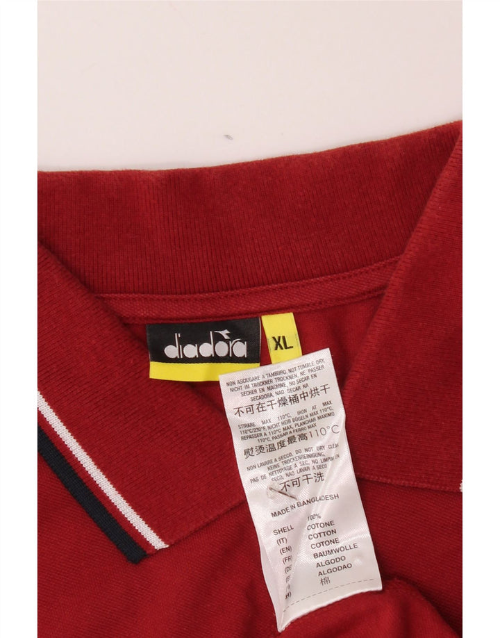 DIADORA muška polo majica XL crveni pamuk