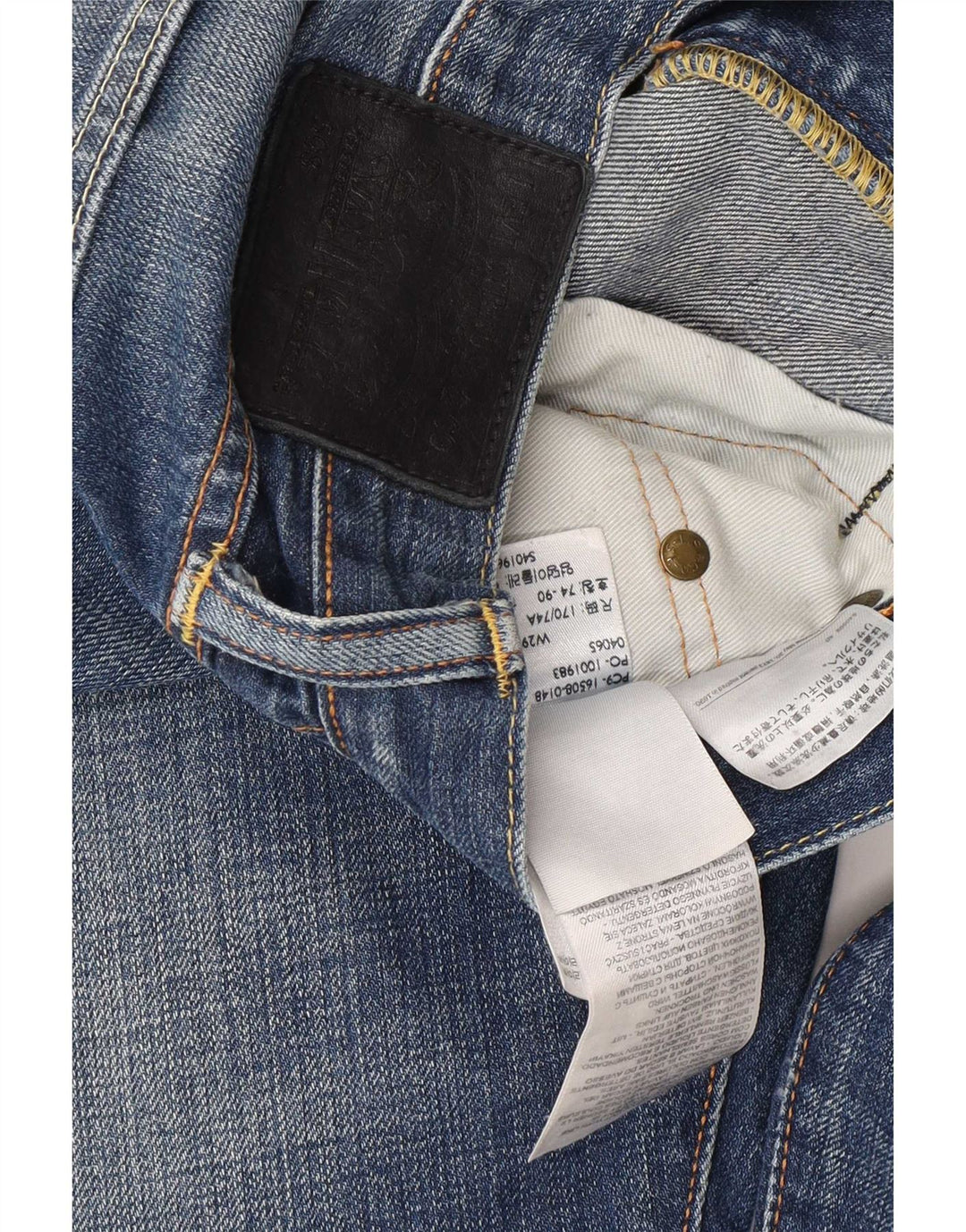 Levi's muške 508 Regular sužene traperice W29 L32 plavi pamuk