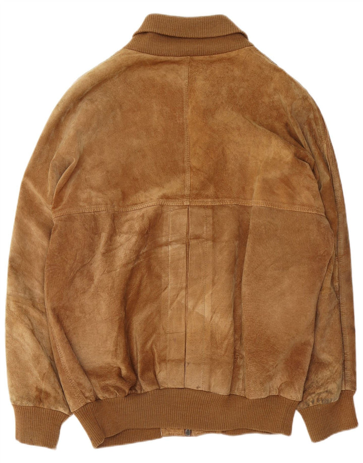 Vintage muška bomber jakna od brušene kože IT 54 2XL bež
