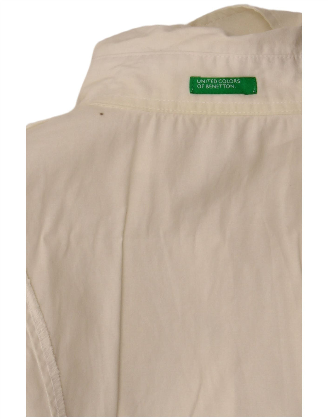 BENETTON Ženska košulja kratkih rukava UK 8 Small Off White